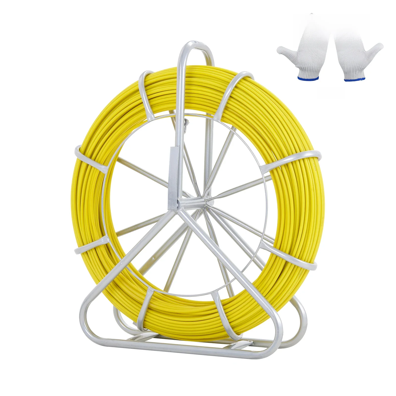 SucceBuy Vis Tape Glasvezel 425/492/600/656 ft Duct Rodder Fishtape Draadtrekker Vissen Gereedschap voor Muren en Elektrische Leiding - afbeelding 2
