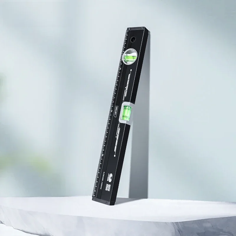 Deli-Outil de mesure horizontal non magnétique, haute précision, alliage d'aluminium, niveau à bulle, règle de construction