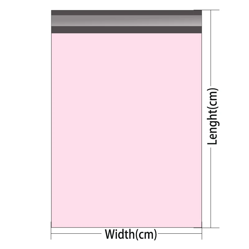 Thanks 50Pcs Mailing Courier Bags To Pack Products Custom Packaging Plastic Envelope Shipping Pink Set Sending Pouch wholesale