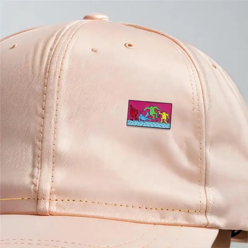 Colorful Cartoon Disco Dancing Enamel Brooch Creative Funny Lapel Pin Badge Backpack Clothing Hat Accessories