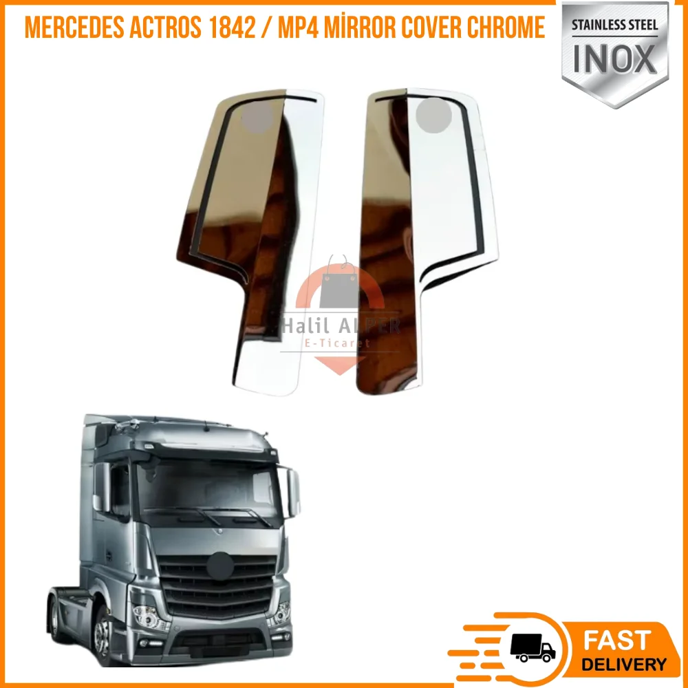 For Mercedes Actros 1842 / Mp4 Mirror Cover Chrome happy truck parts high quality fast shipping