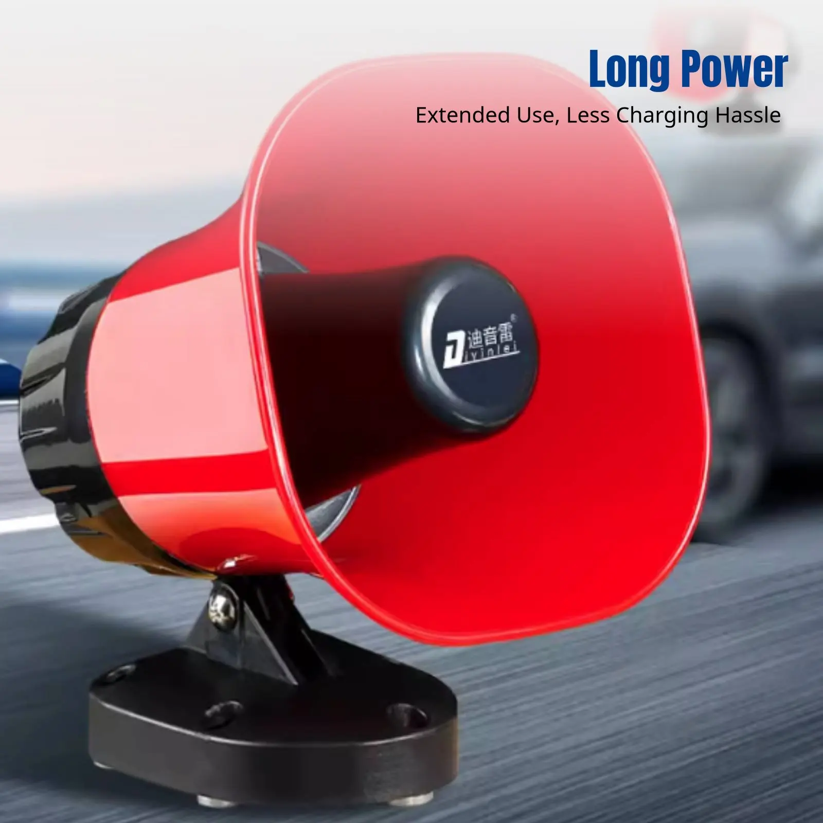 High Power Bluetooth Megaphone Rechargeable Loudspeaker Magnetic Base Wireless PA System for Car Outdoor Sports Events Emergency