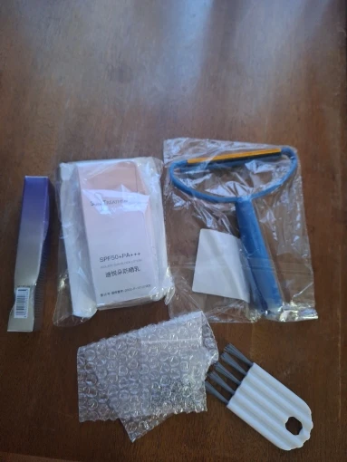 Customer review photo for Manual Pet Hair & Lint Remover Brush