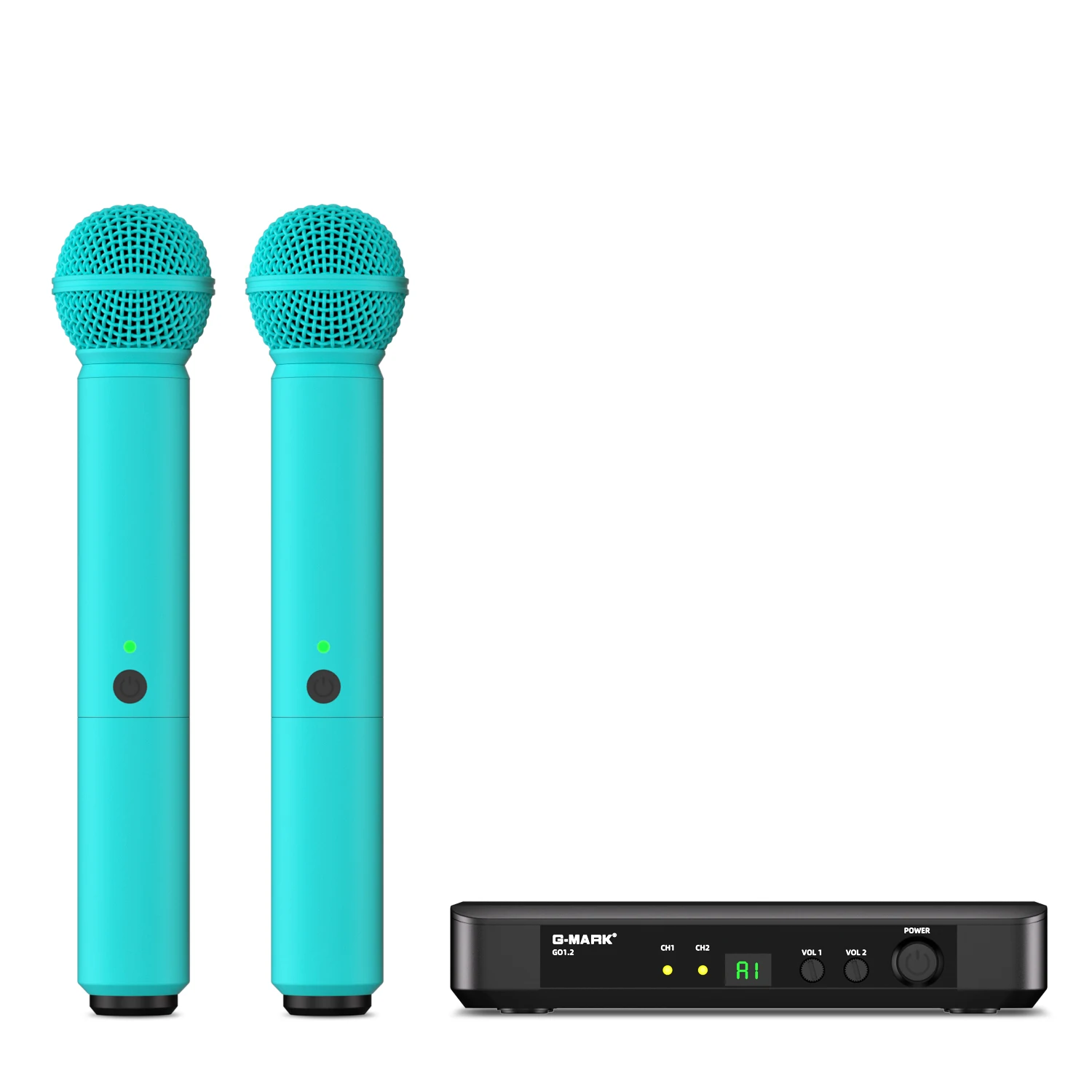 Karaoke Mic G-MARK GO1.2 Wireless Microphone Professional UHF Frequency Adjustable Metal Handheld For Party Show Teaching Church