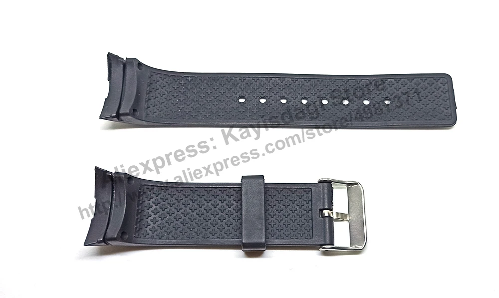 28mm Black Rubber Replacement Watch Band / Strap Compatible for Nautica A34003 , A34001G , A34005G , N13519G , N13523G