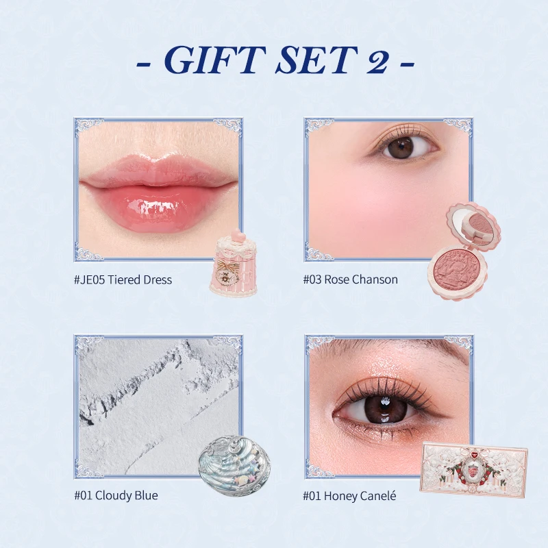 【新商品】フラワーノーズ 2025 クリスマスギフトセット アイシャドウ＋チーク＋リップスティック＋プレストパウダー メイクアップセット