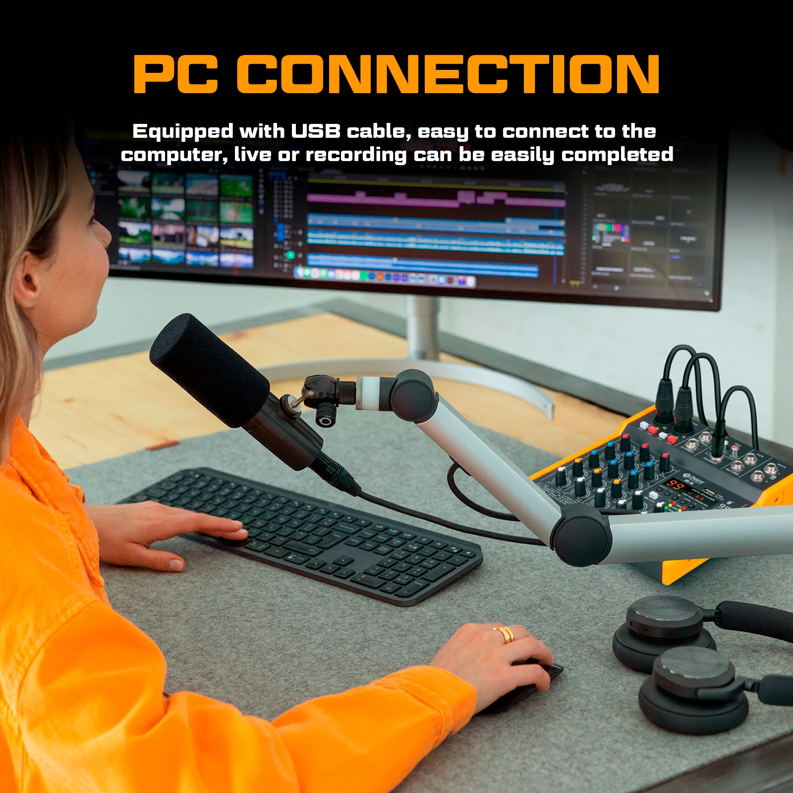 جهاز تحكم دي جي لخلط الصوت من Debra ، ستيريو خلط الصوت ، R4 ، R6 ، 99DSP ، 48V ، مخرج ، بطاقة صوت من النوع C للخلط المباشر ، تسجيل الكمبيوتر