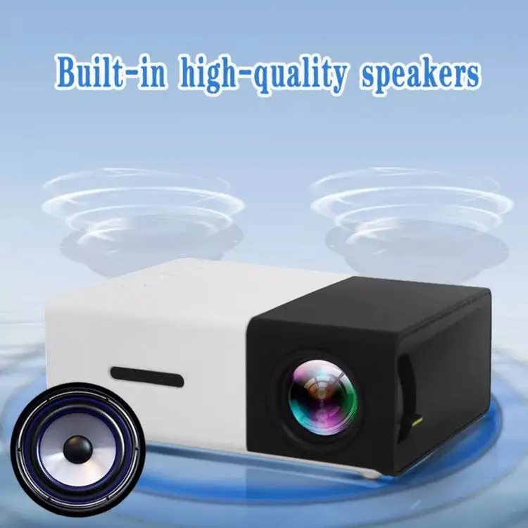 Mini Projector PVO Portable Projector Home Theater Media Player for Cartoon Kid Gift Outdoor Movie Projector LED Video Projector