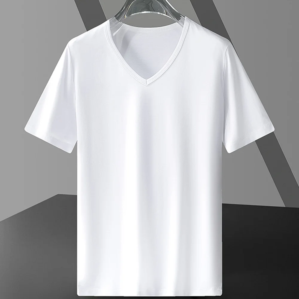 Costume Classic Billie V-Neck Cotton 100% White T-shirt Tees Underwear