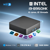 Mini Computer Intel Core i9 8950HK Windows 11 Pro Desktop PC Intel® UHD Graphics Ethernet 10/100/1000Mbps Desktop Computer PC