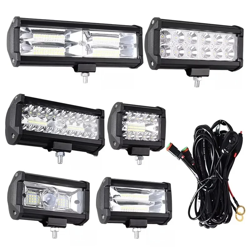 Auto-Arbeitslicht, LED, Offroad, 4 x 4 Scheinwerfer, Nebelscheinwerfer, Dioden-Scheinwerfer, SUV, ATV, Traktor, Boot, LKW, Bagger, Lichtleiste, 12 V, 24 V