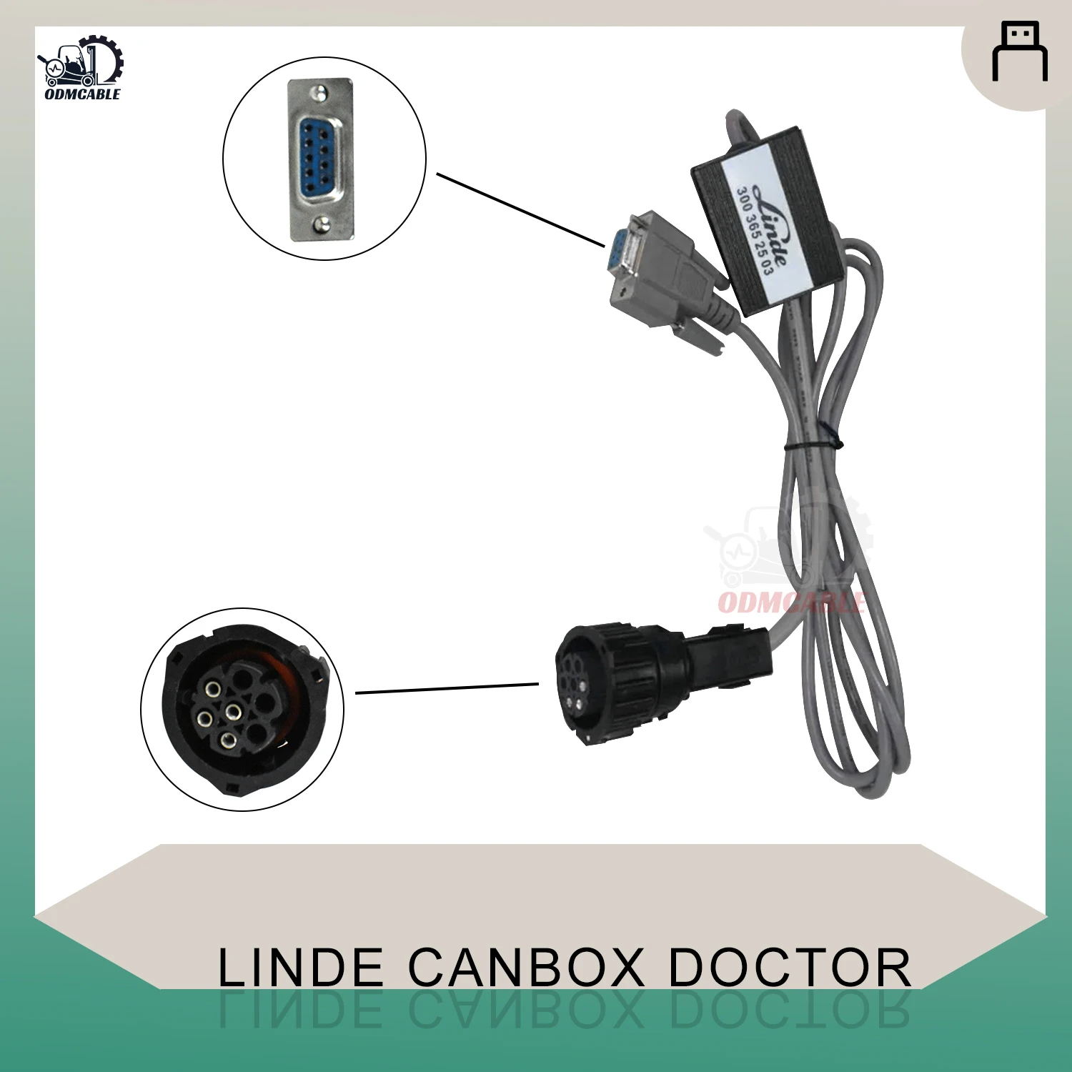 Diesel Engine Forklift Diagnostic Cable for Linde 3003652503 Linde Pathfinder