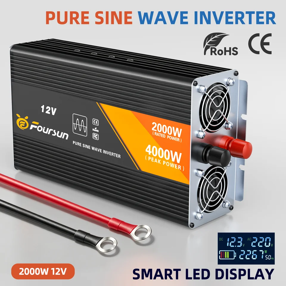 Przetwornica FOURSUN 12V 2000W (peak 4000W)
