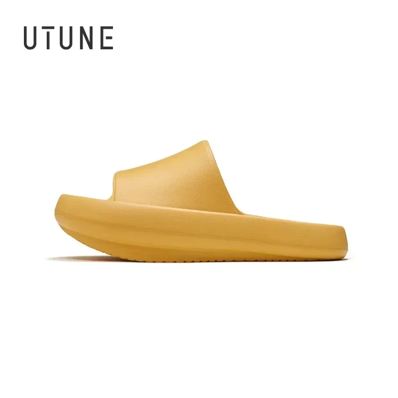 

UTUNE-Стабильная обувь для фитнеса для похудения для мужчин, семейная обувь для потери веса ног, спортивные тапочки на толстой подошве, черные, 15 см ботинки для здоровья