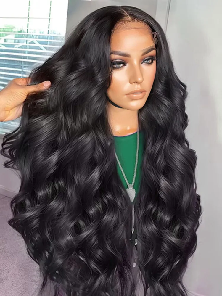 

40 Inch Body Wave 13x5 Lace Front wigs Human Hair Brazilian 250 Density Transparent 14x4 HD Lace Frontal Wig For Black Women
