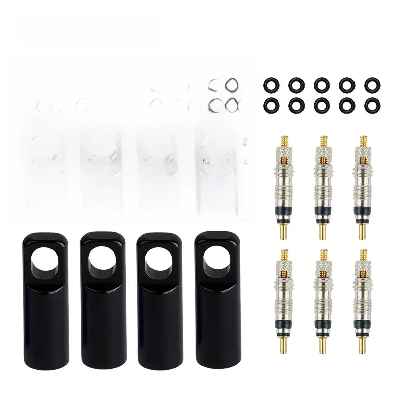 Deemount 2 w 1 Presta Caps F/V Valve Core Overhaul Install Tool CNC Anodized Alloy Light Weight Bicycle Valve Nipple 10/4/2PCS — zdjęcie 2