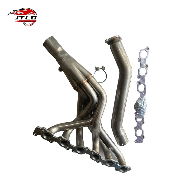 

JTLD 304SS Original Color Surface Exhaust System Manifold for Toyota Land Cruiser 4.5L 1FZ Header WIth Long Tube Pipes