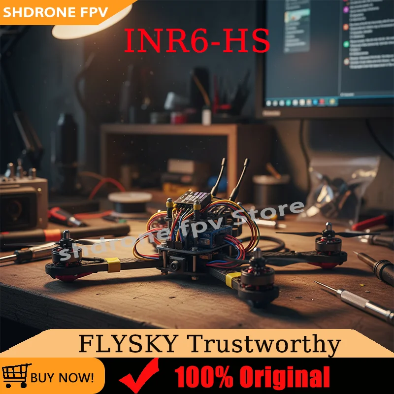 

FLYSKY INR6-HS 2.4GHz 6CH Mini Receivers AFHDS 3 Dual Antennas PWM PPM I-bus S.bus for Remote Control Car Drone Model