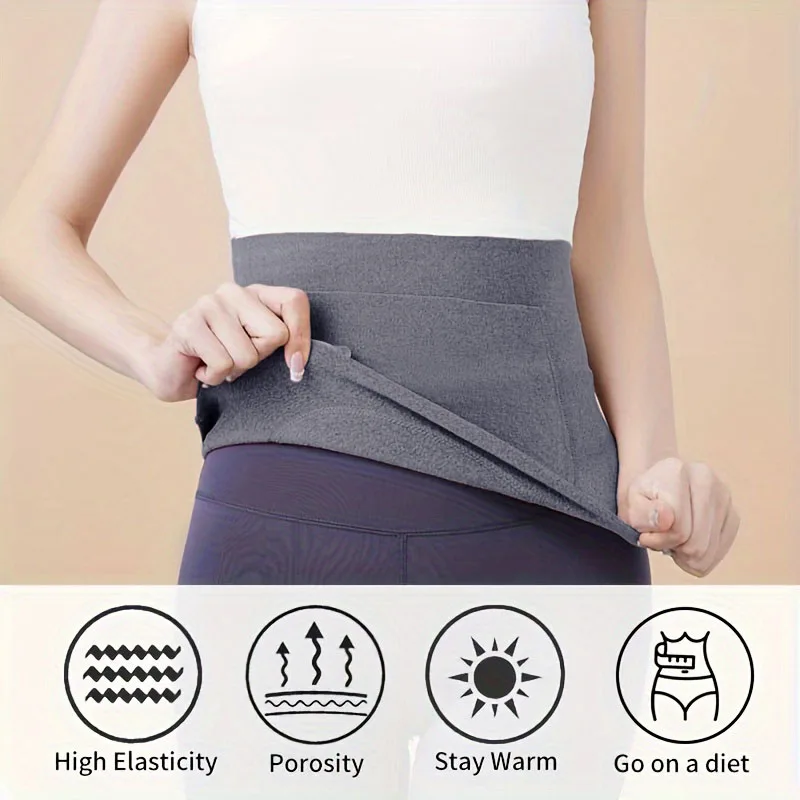 Flannel Pocket Protective Belt Belly Protective Belt Autumn Winter ​Warm Stomach Cold Protection Relief Menstrual Discomfort