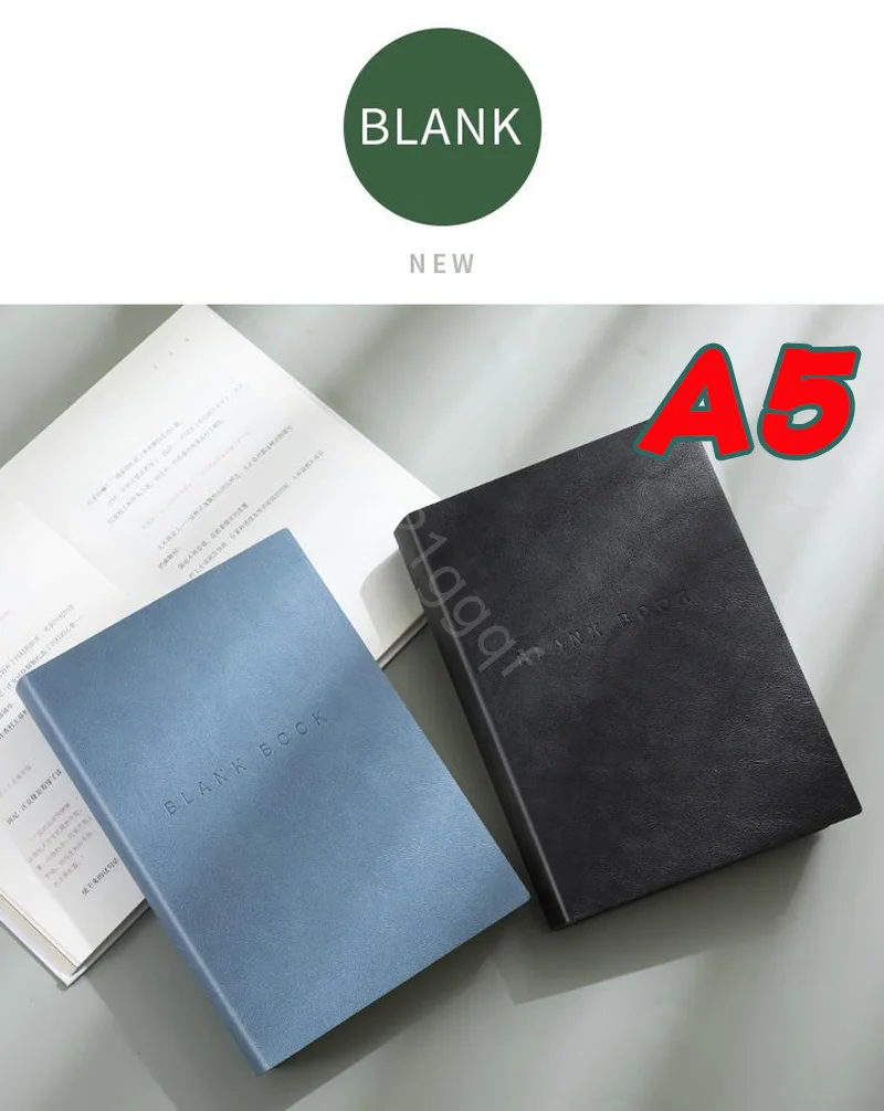 Superdickes Notizbuch (760 Seiten) A5 Kreativität Briefpapier Leere Notizblöcke Pu-Einband Schulbürobedarf (Skizzen und Graffiti) – Detail 5