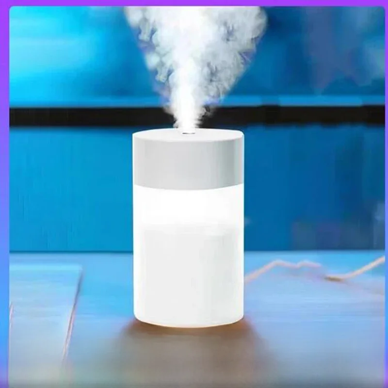Nawilżacz powietrza ultradźwiękowy Mini dyfuzor do aromaterapii przenośny opryskiwacz USB atomizer olejków eterycznych lampa LED do domowego samochodu — zdjęcie 2
