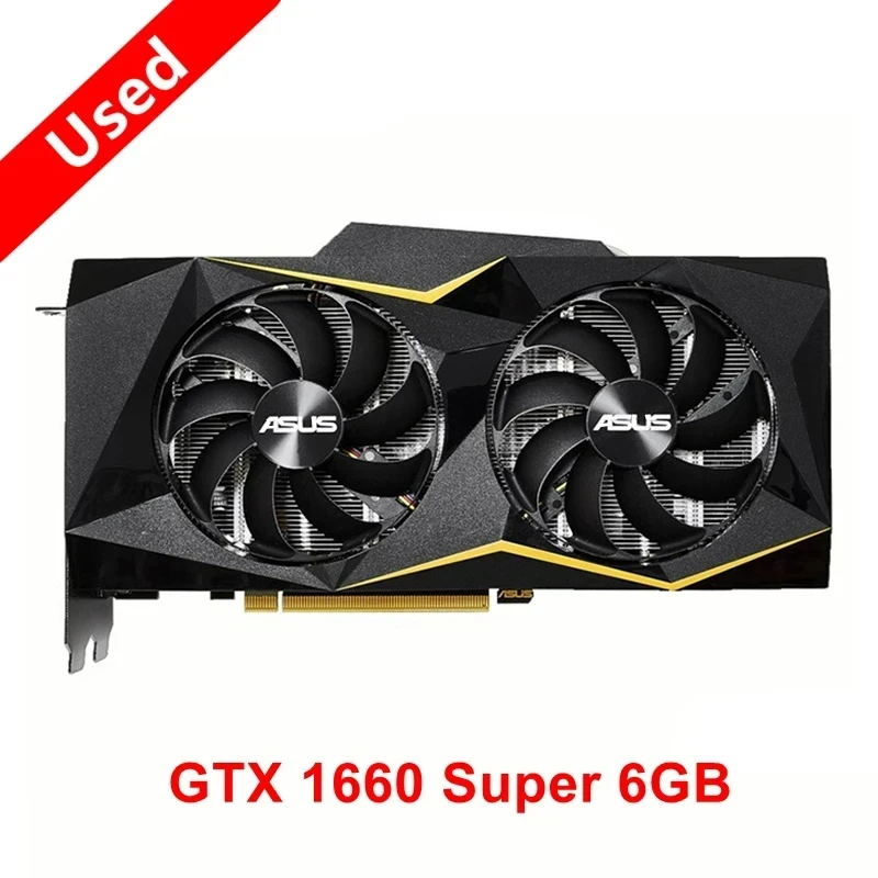 2024 Used ASUS TUF GTX 1660 Ti 1660Ti 1660S 6GB GAMING Video Cards GTX1660Ti GTX1660 Super GPU Graphic Card