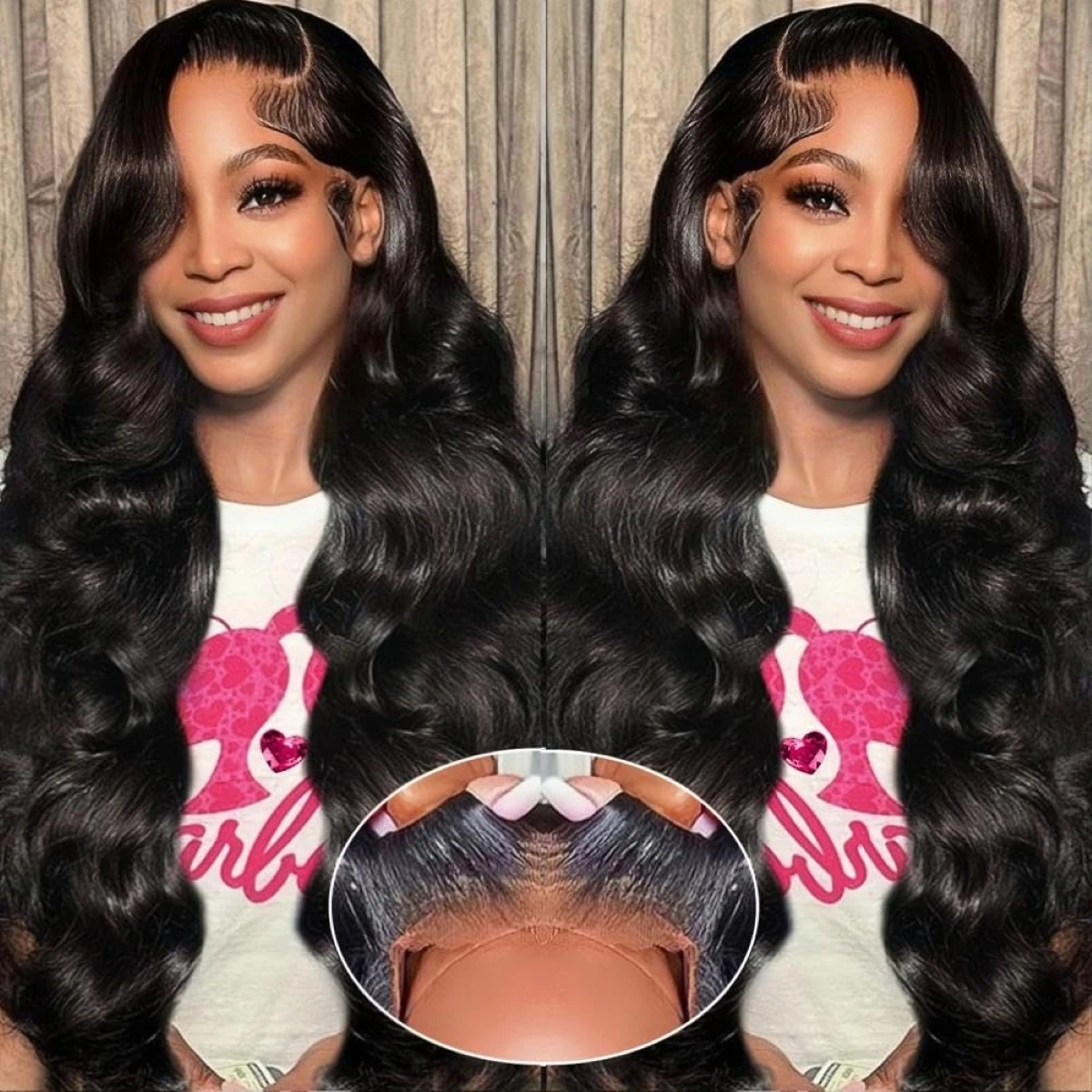 

Body Wave Wigs Guleless Wigs Human Hair Wig Ready to Wear 5x5 Lace Frontal Human Hair Wigs Pre Plucked Lace Front Wig for Women