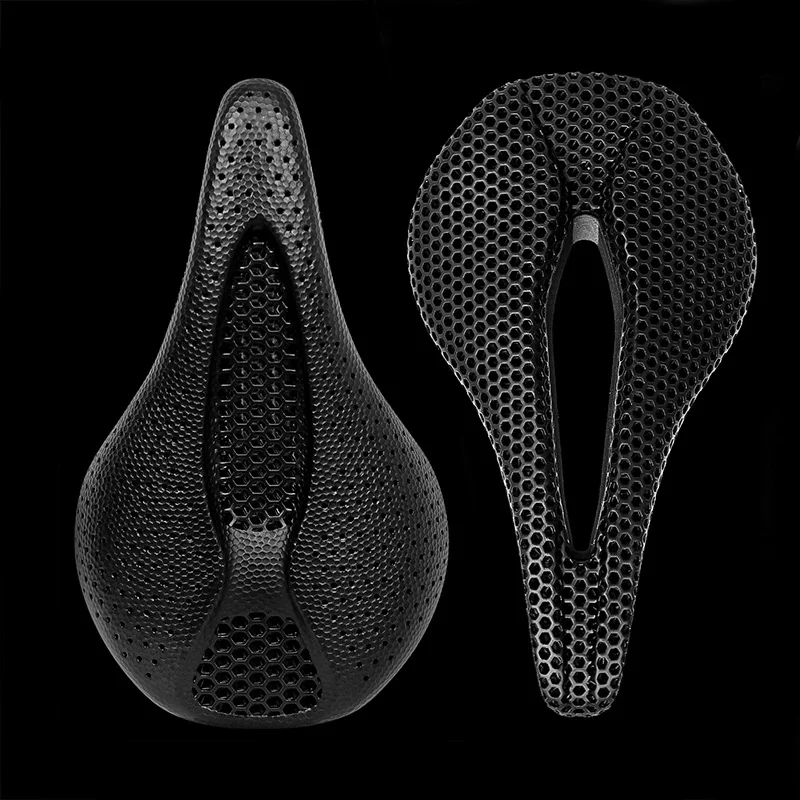 AliExpress BUCKLOS 3d Saddle Carbon Fiber 3D Printed Bike Saddle 143MM 155MM Nylon Ultralight Bicycle Seat Cushion Road Mountain Bike Seat