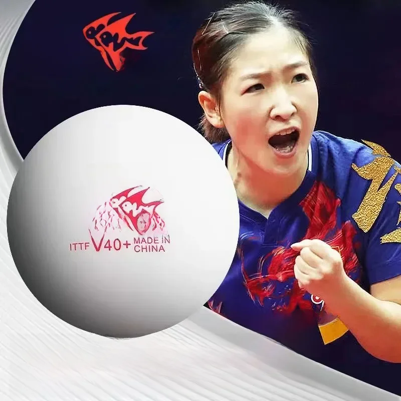 DOPPEL FISCH V40 + Original 3 Sterne Ping Pong Bälle Gesäumt Wird ABS Neue Material Tischtennis Bälle mit ITTF Genehmigt