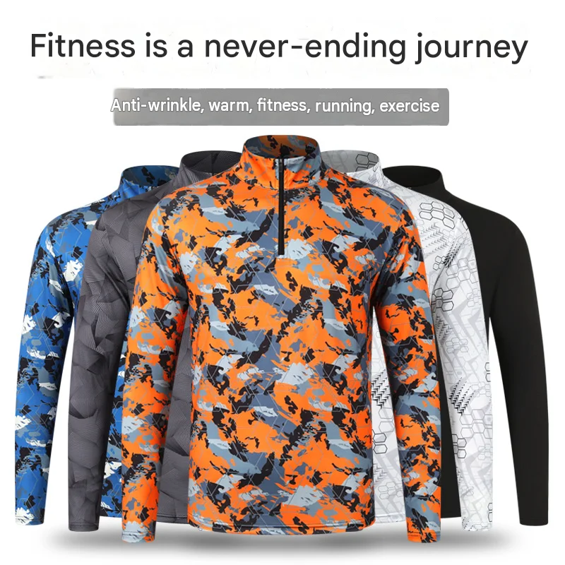 t-shirt-a-manches-longues-pour-homme-imprime-camouflage-col-montant-1-4-de-fermeture-eclair-sechage-rapide-anti-froissement-ideal-pour-la-course-la-salle-de-sport-le-fitness-et-les-activites-sportives