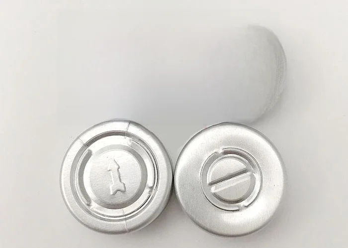 1000 sztuk/partia 20mm pełne aluminium Filp Off Cap pokrywa szklana fiolka butelka top sealed — zdjęcie 2