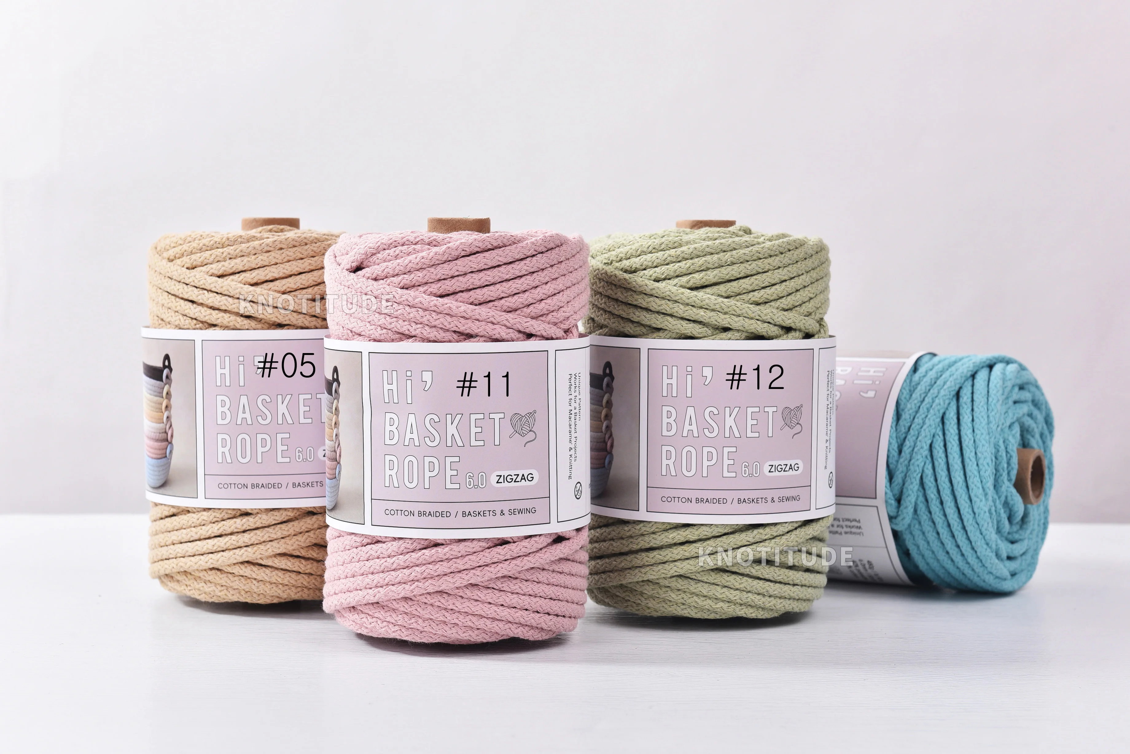 5.5mm Basket Sewing Rope Spool type55yard Cotton Macrame Rope Thick Sewing Cord For Basket Making and Bucket Sewing.