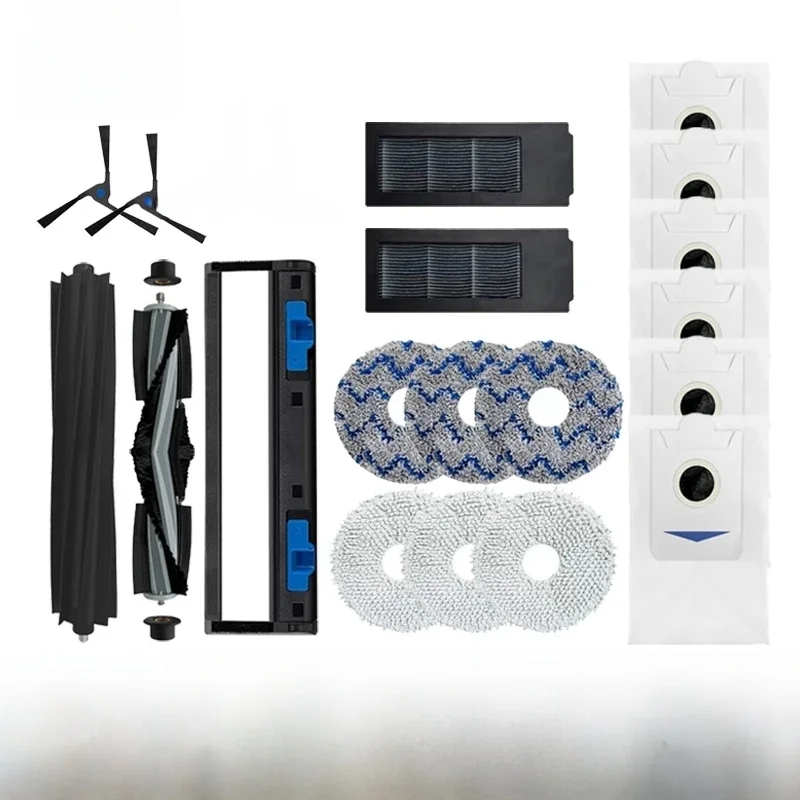 Do Ecovacs Deebot X2 Omni X2 / X2 Pro Plus/DEX86 Odkurzacz z filtrem Hepa Ściereczki do mopa Główna osłona szczotki bocznej Akcesoria — 2