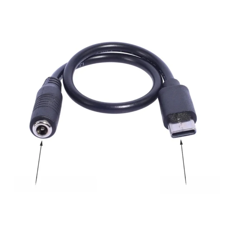 DC 3.5x1.35mm żeńskie do rodzaj USB C męskie złącze złącze Jack zasilania typ adaptera C USB dla urządzenie ładujące USB typu C — zdjęcie 2