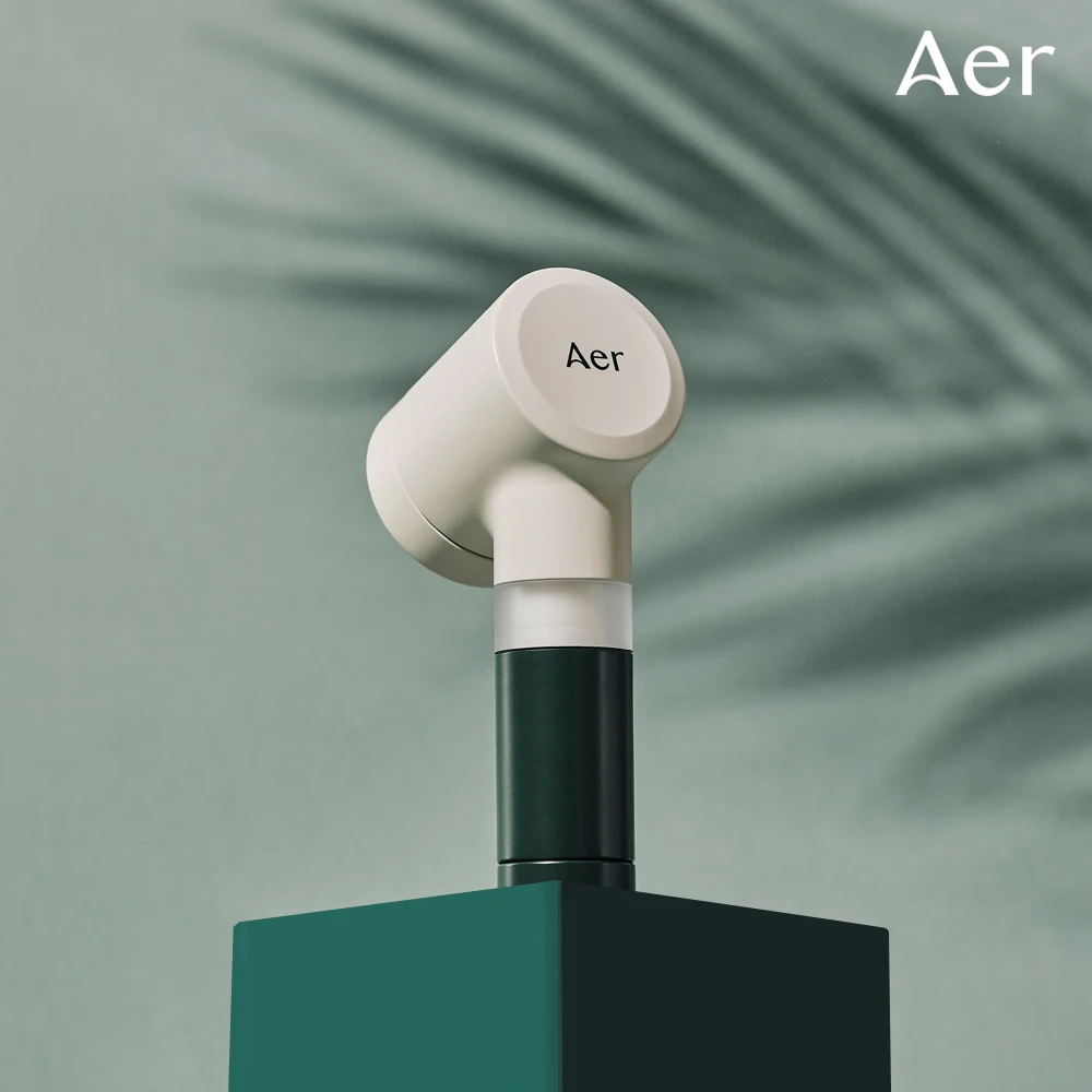 AER Travel Antibacterial Mini Shower Lime Impurities Rust Removal Forest Green Extra-Collective