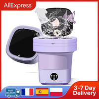 11L Portable Small Washing and Dryer Machine Collapsible Washer with Spin for Apartment Travel Underwear Washing Machine