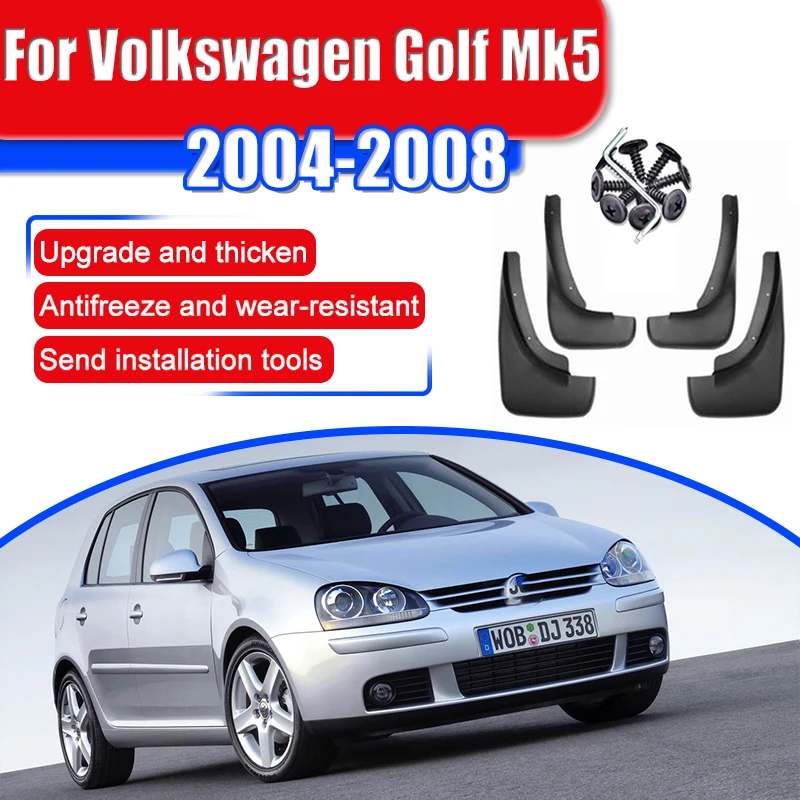 

For Volkswagen VW Golf 5 Mk5 A5 2004 2005 2006 2007 2008 Mudguard Mud Flaps Guard Splash Flap Car Accessories Mudguards Fender