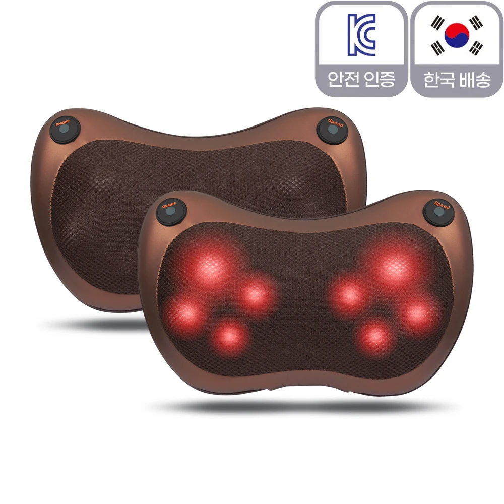 Thermal massage neck massage steam shoulder waist air pressure pillow type 15 minutes timer speed adjustable washable