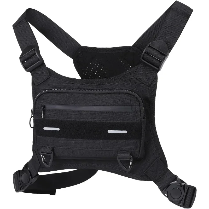 AliExpress NONE Vest Bag Multifunctional Tactical Vest Adjustable Running Chest Bag Travel Fashion Men's Bag Breathable Bicycle Vest Sports Bag