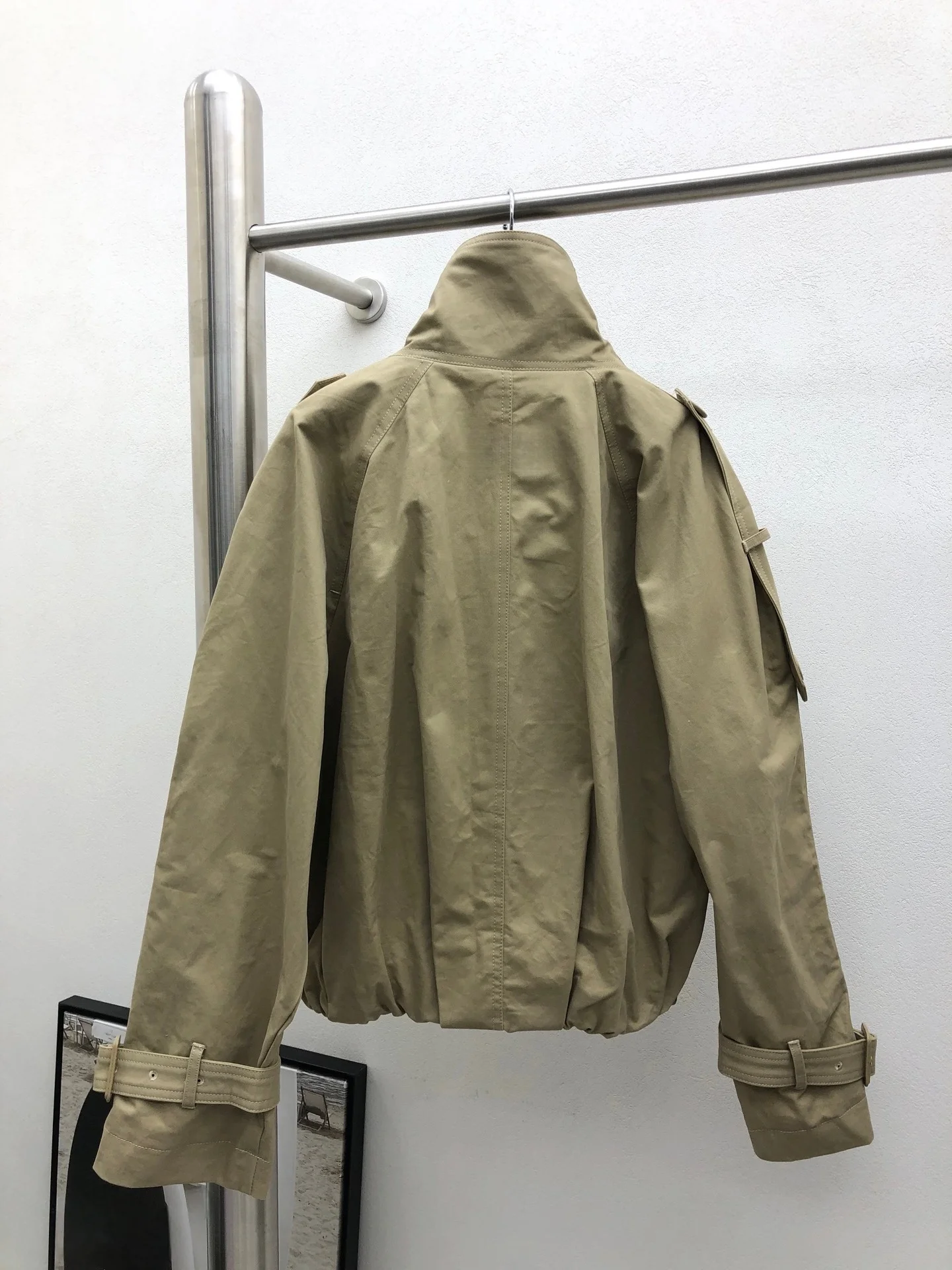 

2025 Early Autumn Fashion Barn Style Women'S Retro Style Short Jacket Coat Stand-Up Collar Jacket Windbreaker Jacket