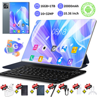 2025 5G  Pad 10.36 inch Tablet Android 20000mAh 16GB RAM 1TB ROM Android 13.0 Wifi 14 Core Tablets PC Network Global GPS