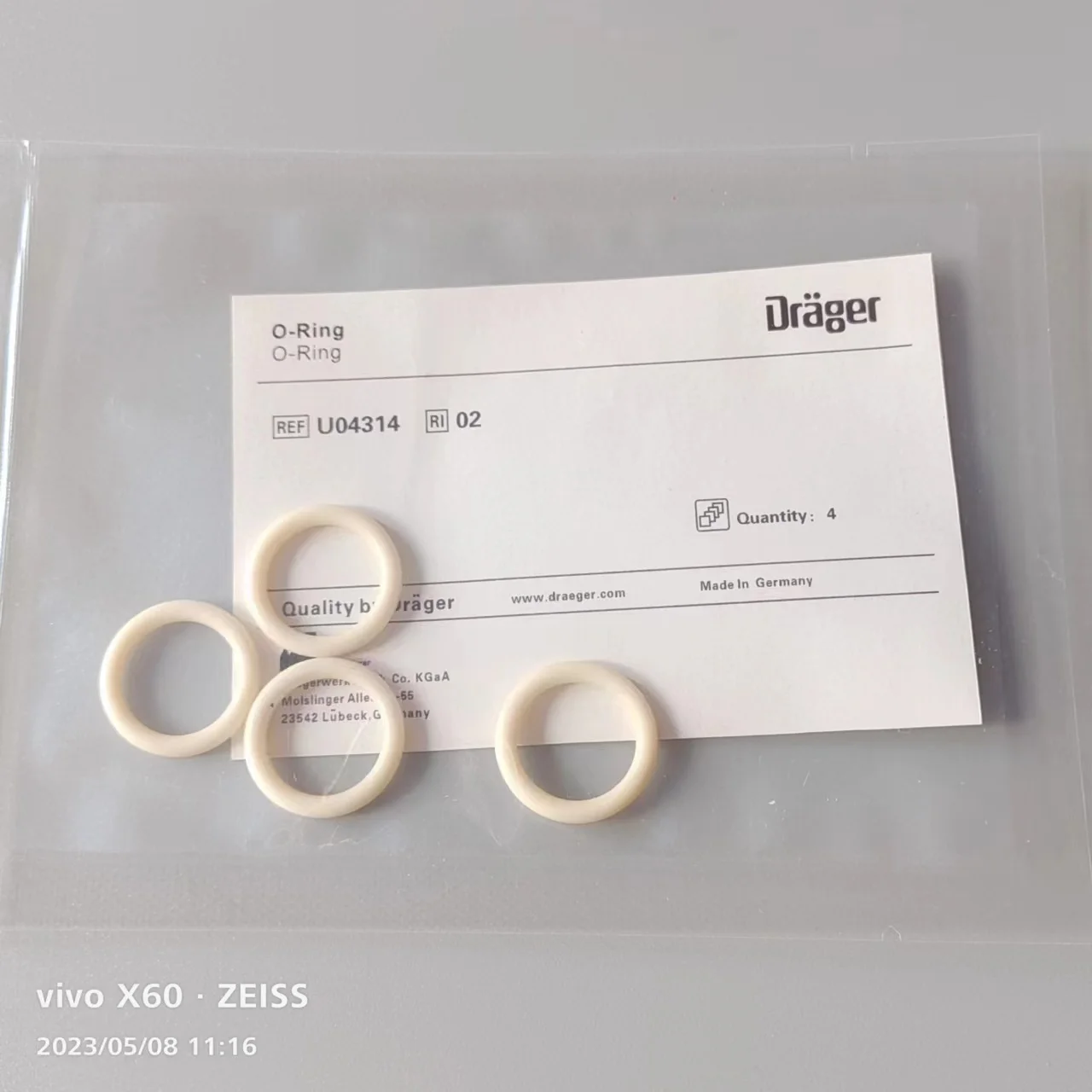 Drager O-RING U04314 (4pcs/pack)