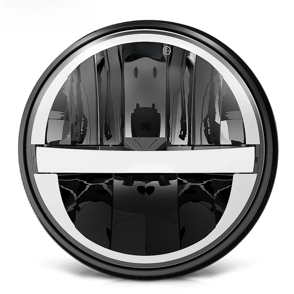 BraveWAY 5.75 pouces LED moto phare moto, 5-3 / 4 lampe pour Harley Sportster Roadster Glide Dyna pour Honda pour Yamaha