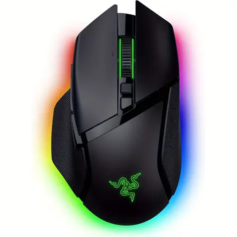 Razer Basilisk V3 Pro Wireless Gaming Mouse - 35K DPI, 13 Buttons, Chroma RGB, Optical Switches, Up to 140Hr Battery