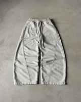Pantalones rectos de pierna ancha a la moda Retro Y2K para mujer, pantalones informales holgados de gran tamaño para hombre, pantalones de chándal góticos Harajuku de Hip-hop callejero 2025
