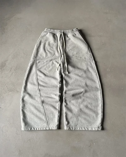 Pantalones rectos de pierna ancha a la moda Retro Y2K para mujer, pantalones informales holgados de gran tamaño para hombre, pantalones de chándal góticos Harajuku de Hip-hop callejero 2025
