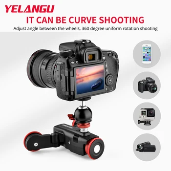 YELANGU Motorized Camera Slider Rechargeable Camera Dolly Slider for DSLR Camera Video Camera Gopro Smartphone Track Slider