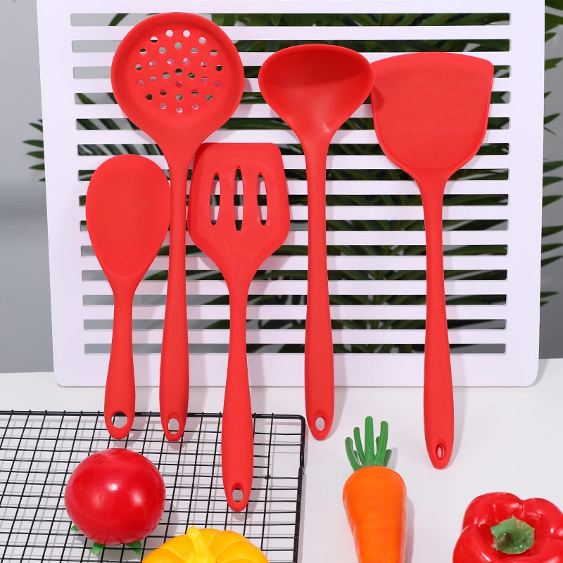 Silicone Kitchen Utensils Set Cooking Tools Spatulas,Slotted Spoon Dishwasher Safe Utensilios De Cozinha Cooking Accessories