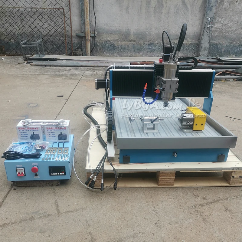 

LY CNC 6040L-2.2KW 1.5KW Linear Guide Rail TRH20 CNC Router Engraving Drilling and Milling Machine Parallel Port or USB Port