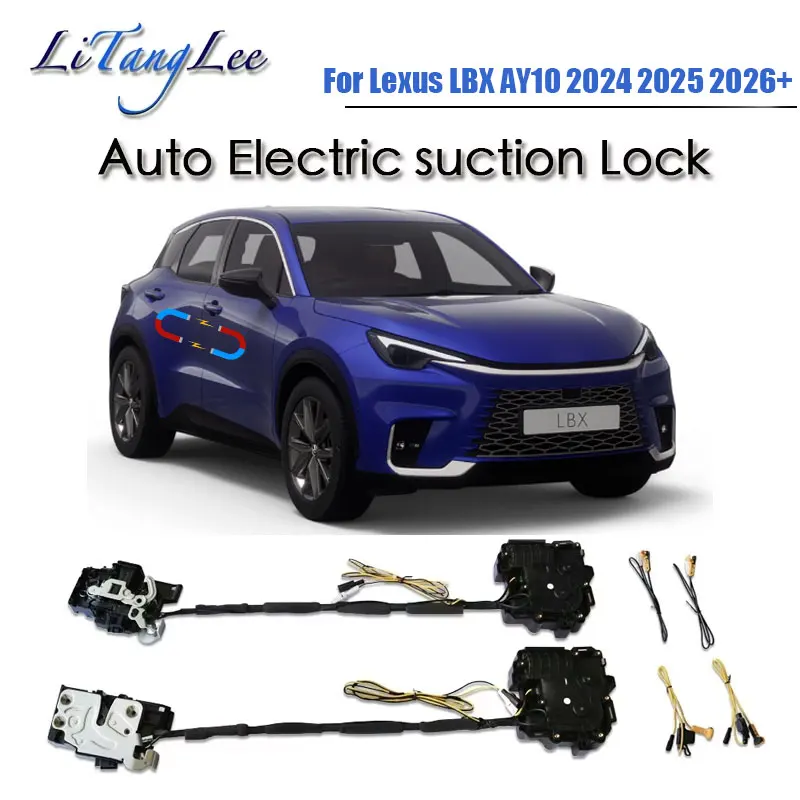 

Для Lexus LBX AY10 2024 2025 2026+ Автомобильный привод с мягким закрыванием дверной защелки, автоматический электрический поглощающий всасывающий бесшумный доводчик